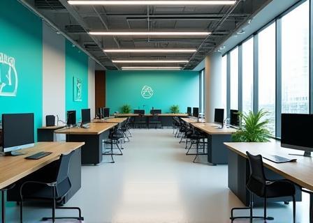 Modern office of Emarat Mobile Solutions